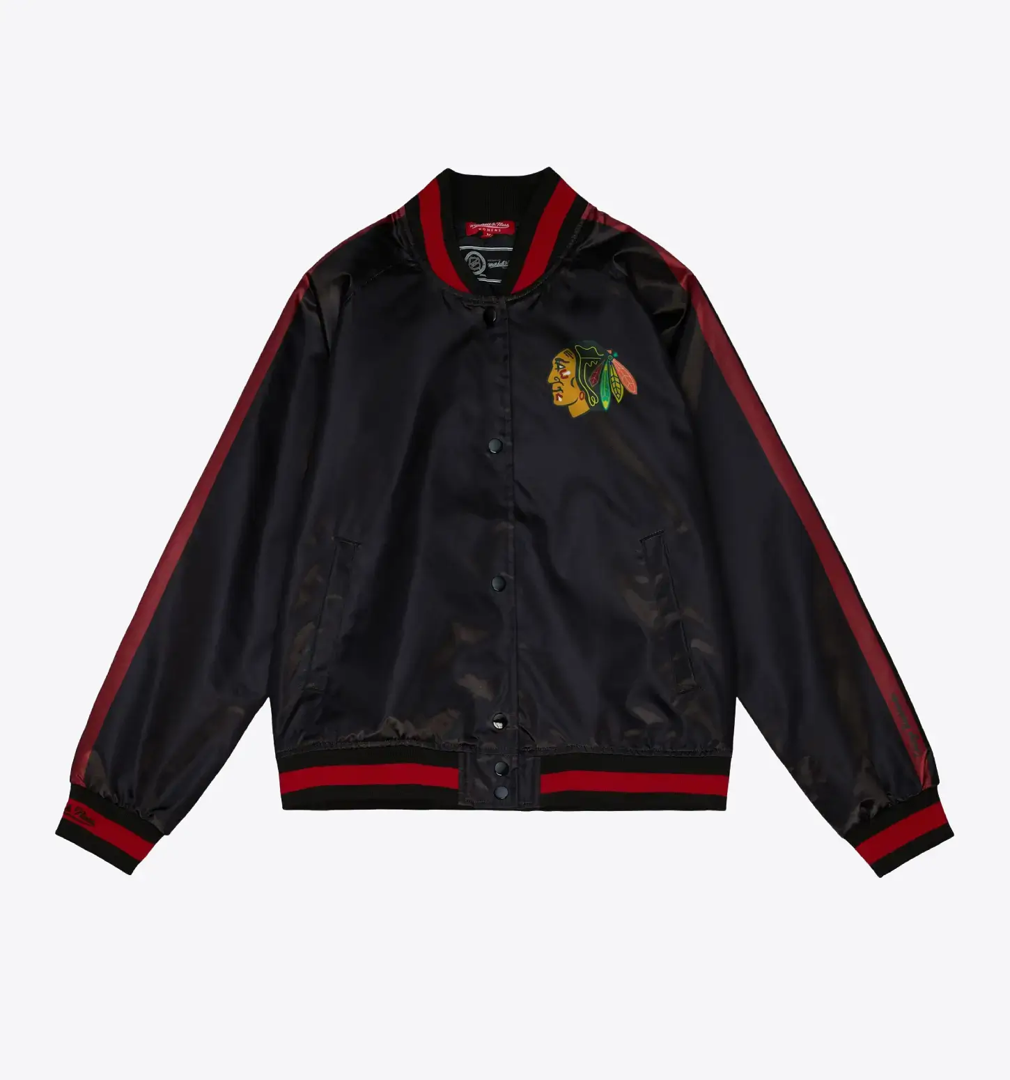 Women's Raglan Satin Jacket Chicago Blackhawks