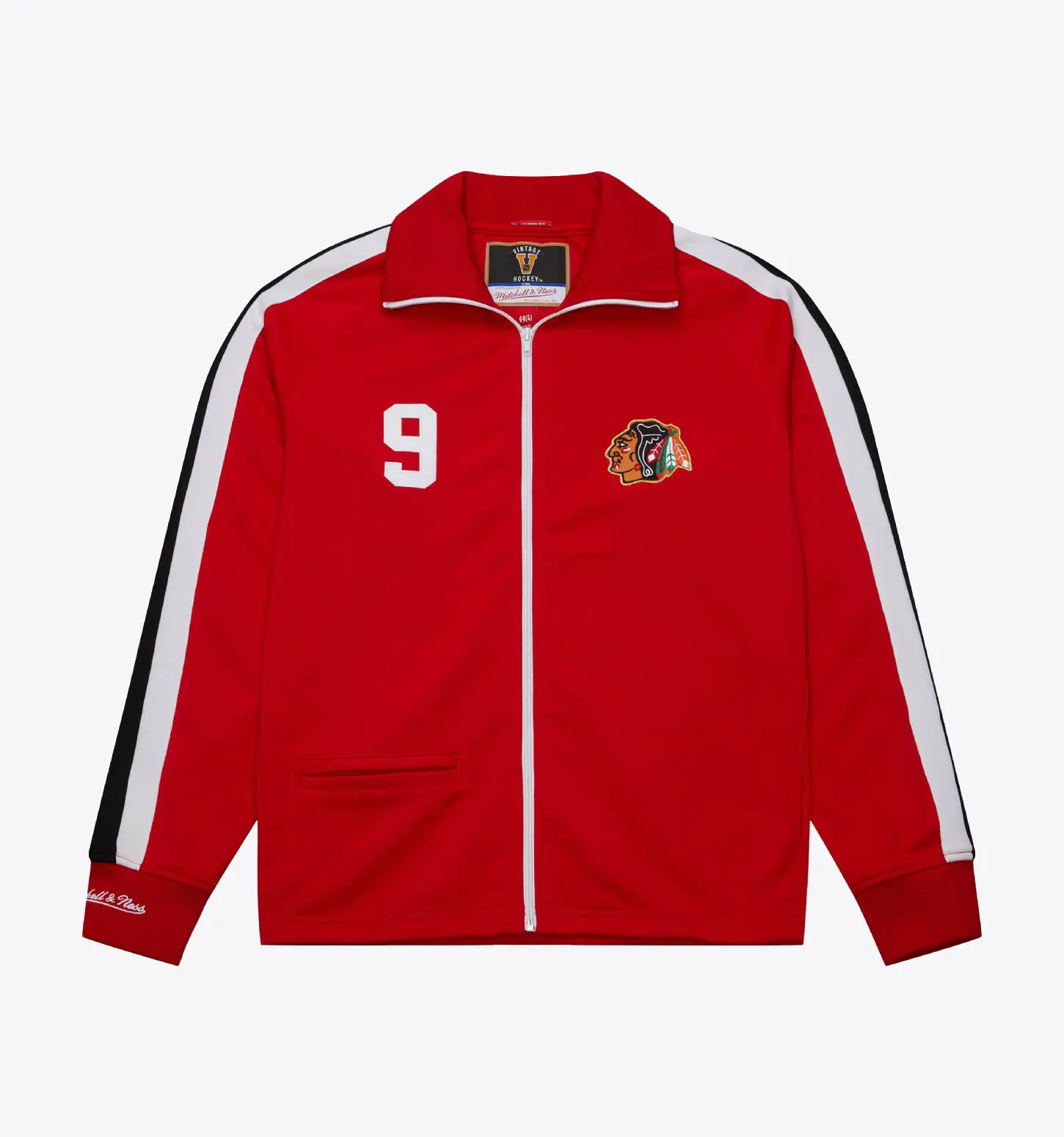 Authentic Bobby Hull Chicago Blackhawks 1971 Warm Up Red Jacket