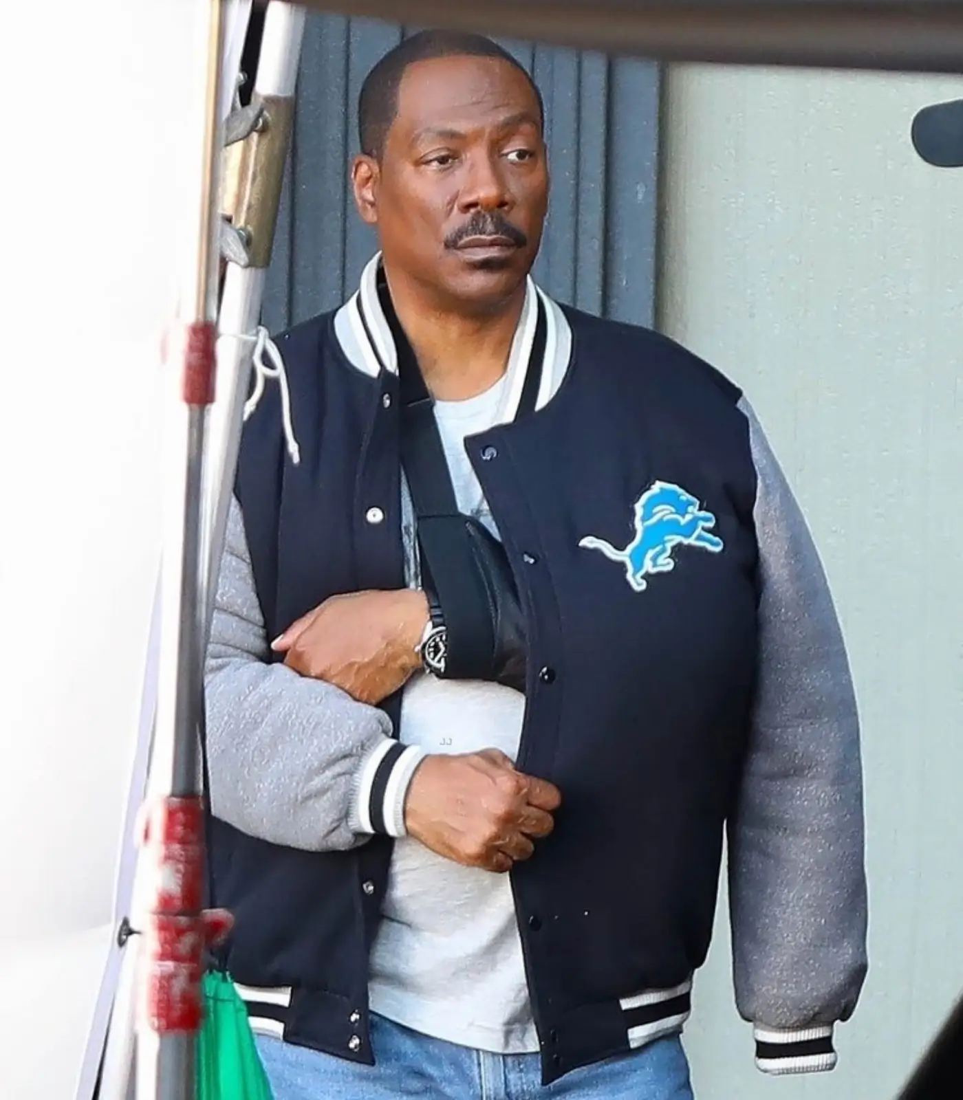 Beverly Hills Cop 4 Eddie Murphy Detroit Lions Varsity Jacket