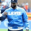 Calvin Johnson Detroit Lions Satin Jacket