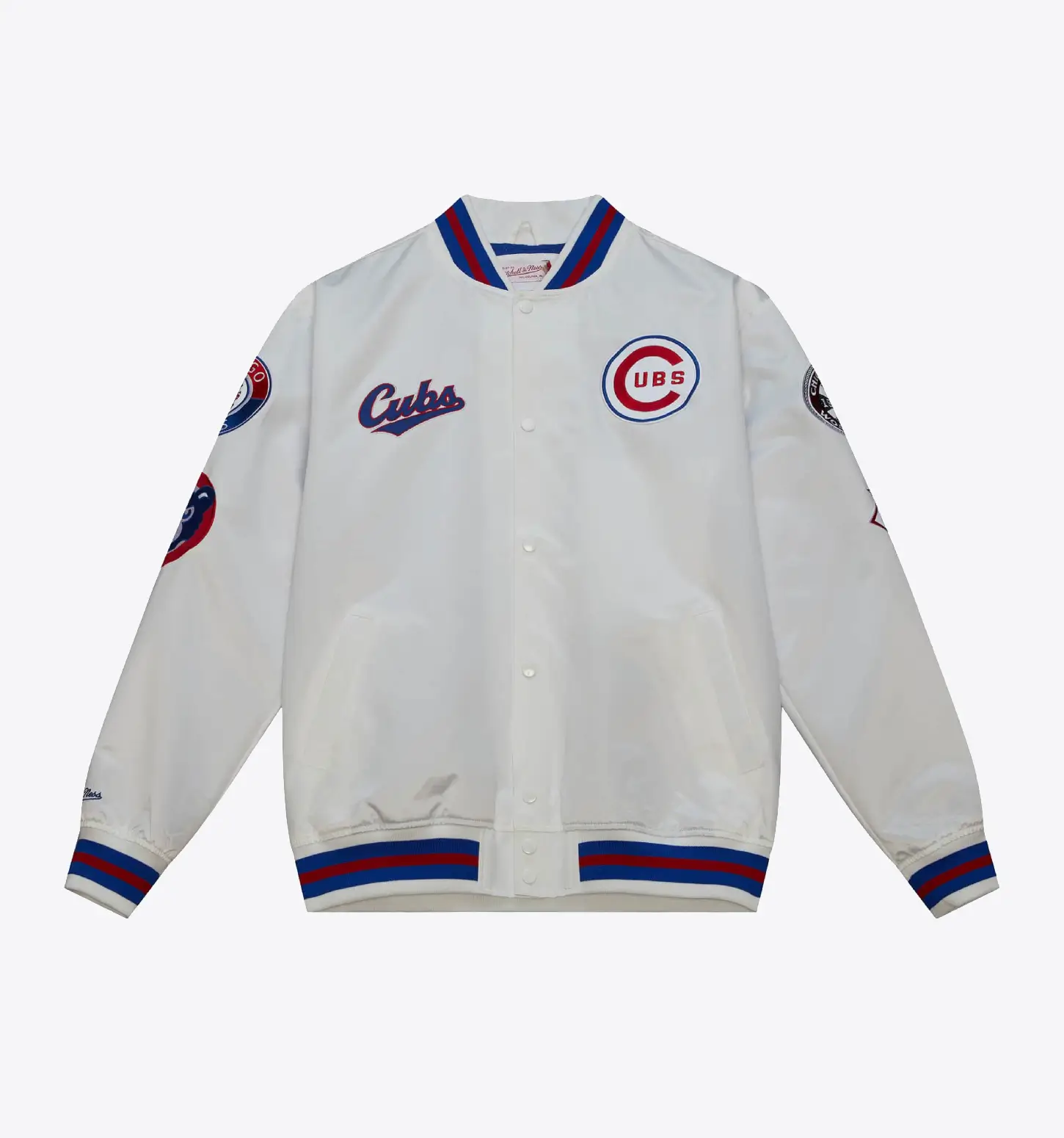 City Collection Lightweight Satin Jacket Chicago Cubs
