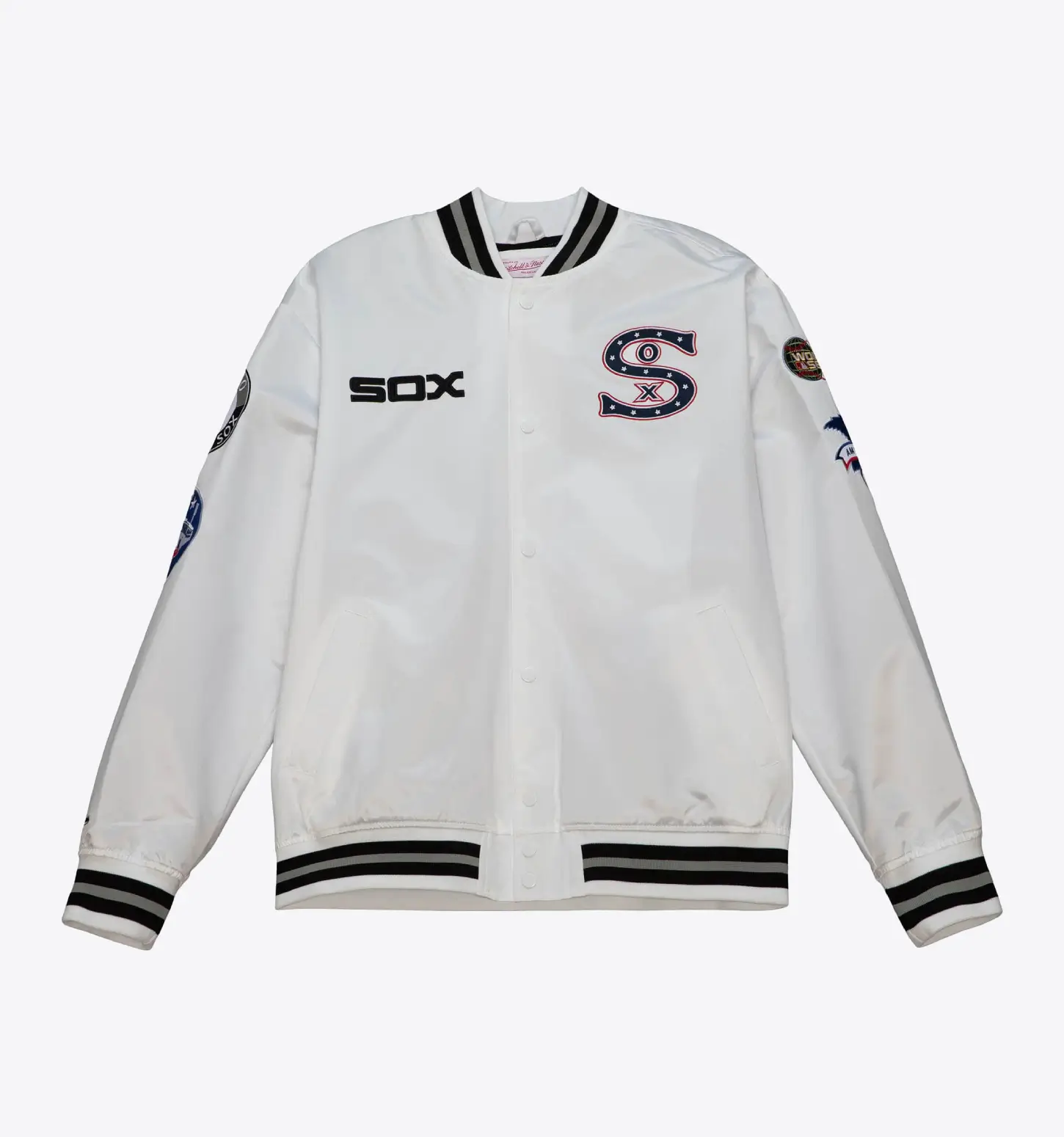 City Collection Lightweight Satin Jacket Chicago White Sox