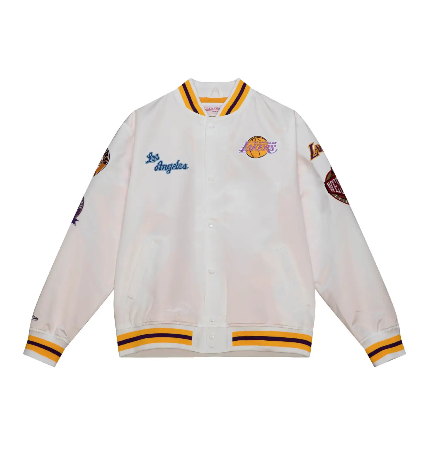 City Collection Lightweight Satin Jacket Los Angeles Lakers