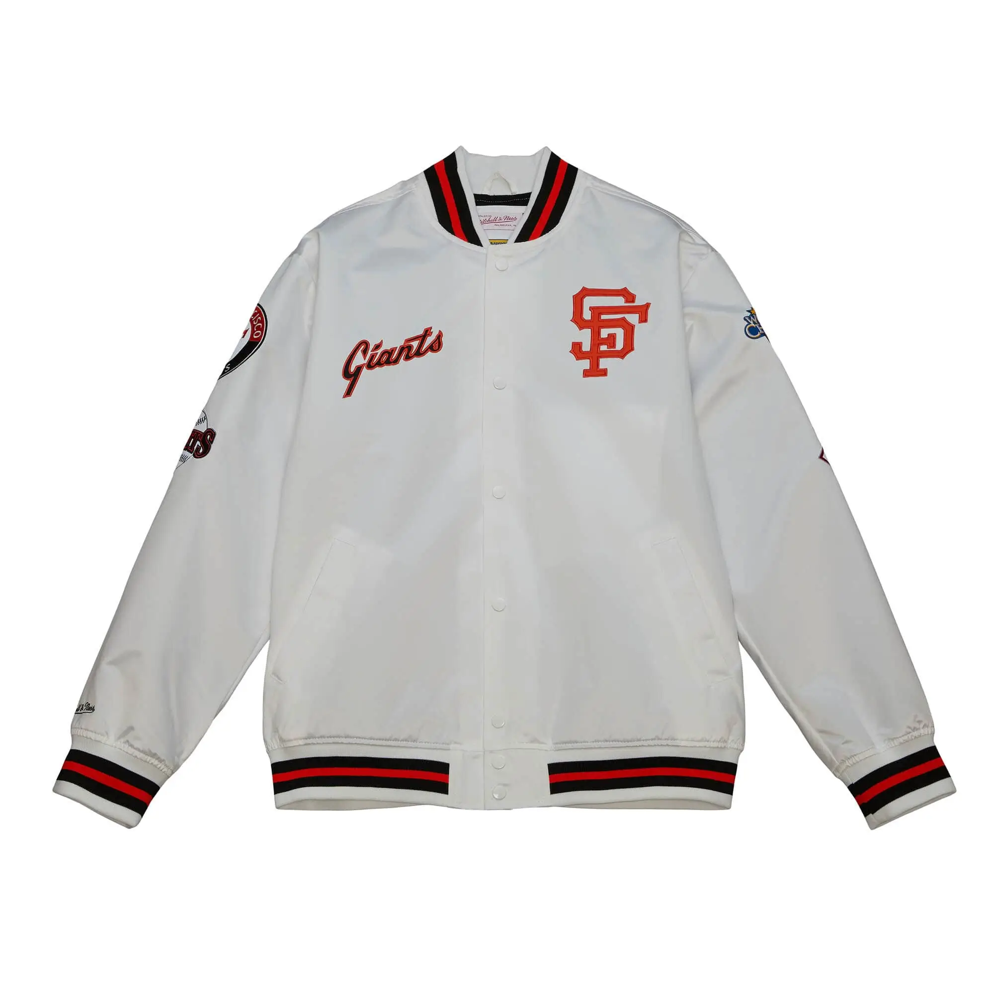 City Collection Lightweight Satin Jacket San Francisco Giants