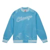 Chicago Bulls Double Clutch Lightweight Sky Blue Satin varsity Jacket