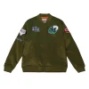 Flight Satin Bomber Jacket Dallas Mavericks