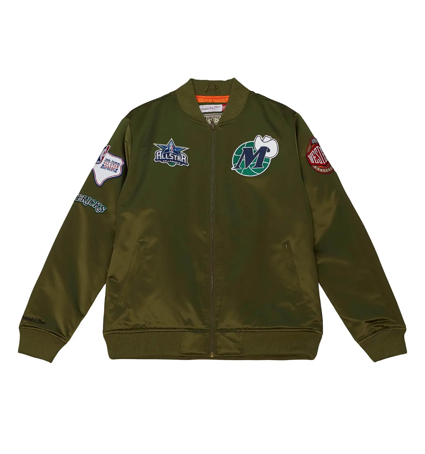 Flight Satin Bomber Jacket Dallas Mavericks