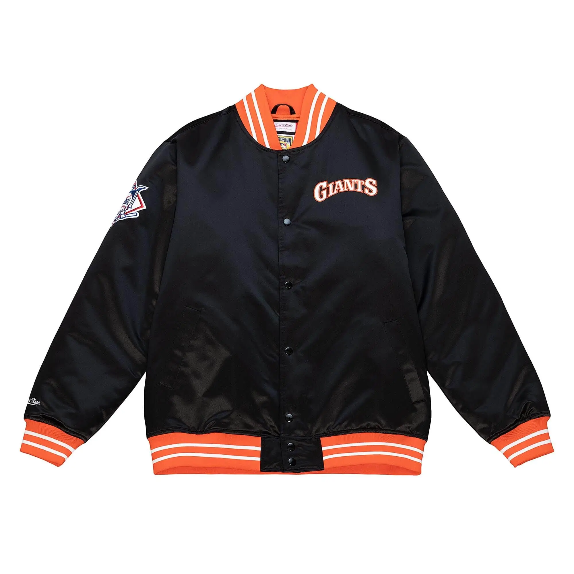 Heavyweight Satin Black Jacket San Francisco Giants