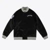 Chicago White Sox Heavyweight Black Satin Varsity Jacket
