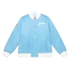 Philadelphia Phillies Heavyweight Sky Blue Satin Varsity Jacket