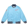 St. Louis Cardinals Heavyweight Sky Blue Satin Varsity Jacket