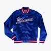 Lightweight Satin Jacket Atlanta Braves