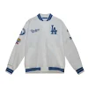 Los Angeles Dodgers City Collection Lightweight Satin Varsity Jacket