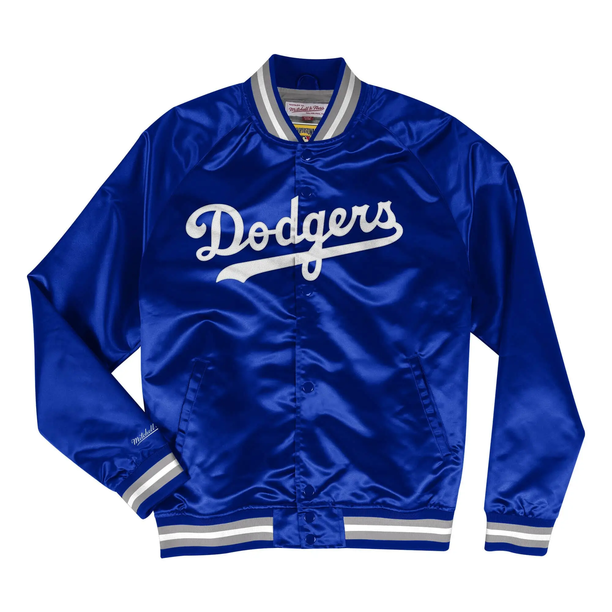 Los Angeles Dodgers Double Clutch Lightweight Blue Varsity Jacket