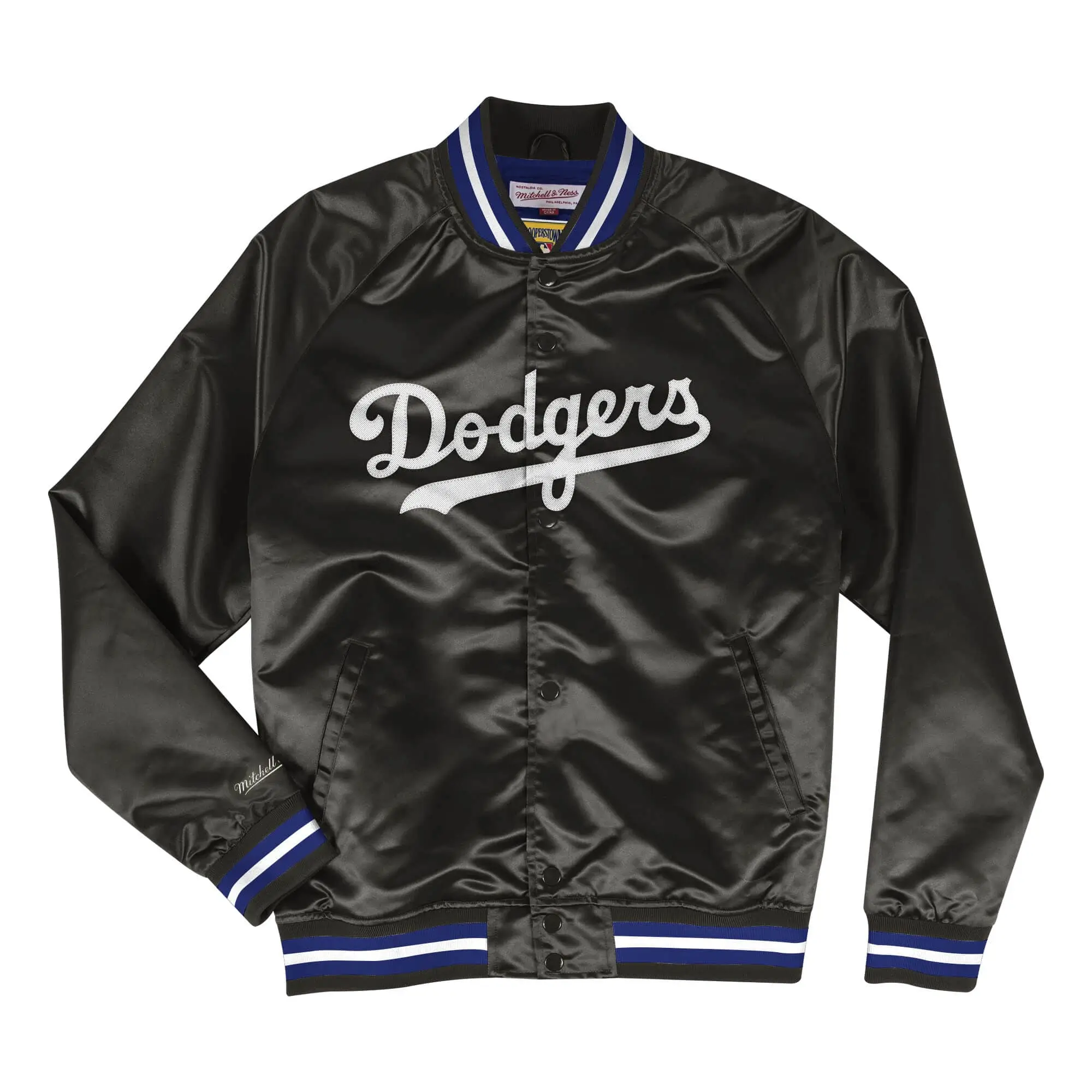Los Angeles Dodgers Satin Black Varsity Jacket