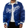 Mens 1980s Vintage Style Los Angeles Dodgers Jacket