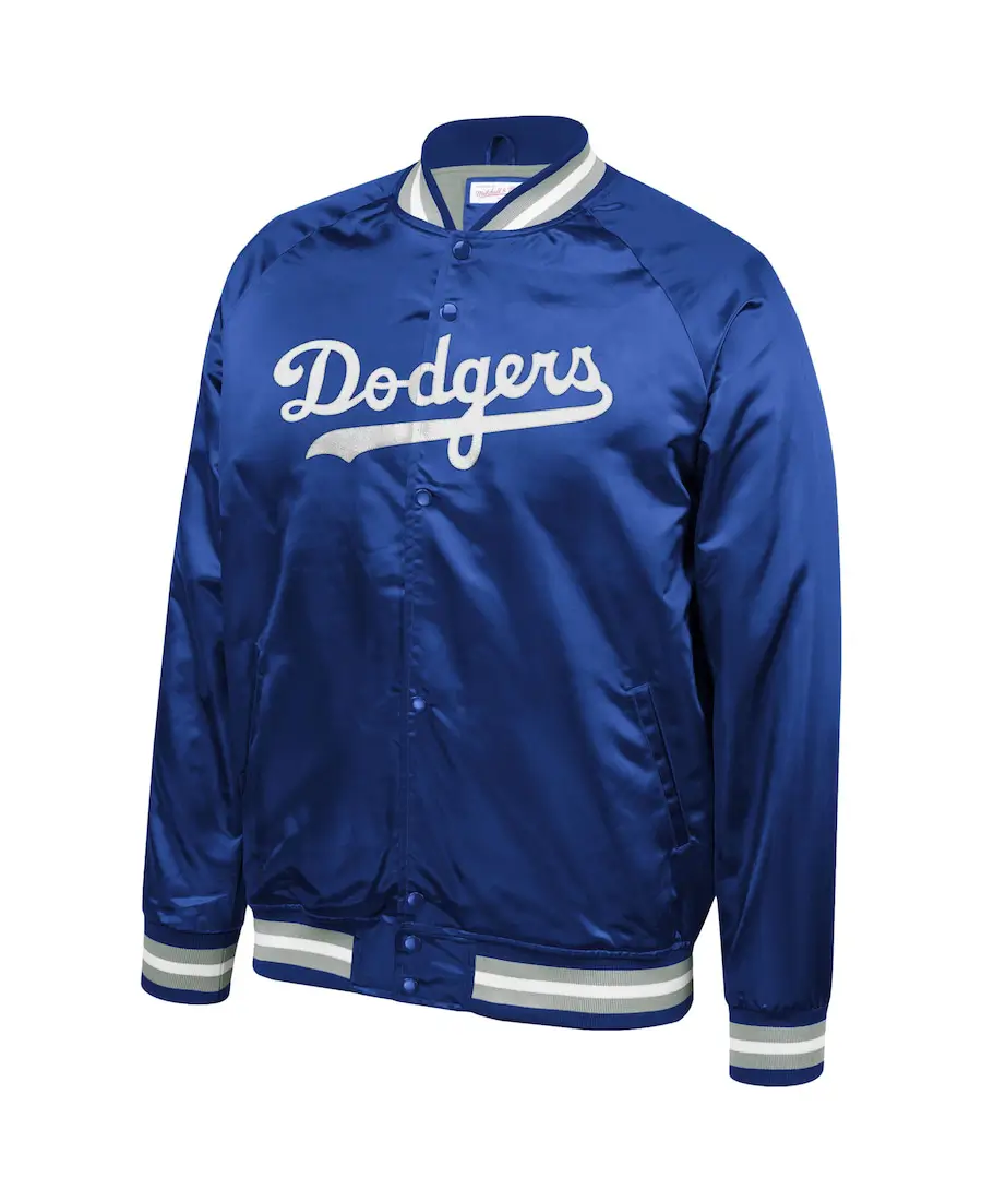 Womens 1980s Vintage Style Los Angeles Dodgers Bomber Jacket