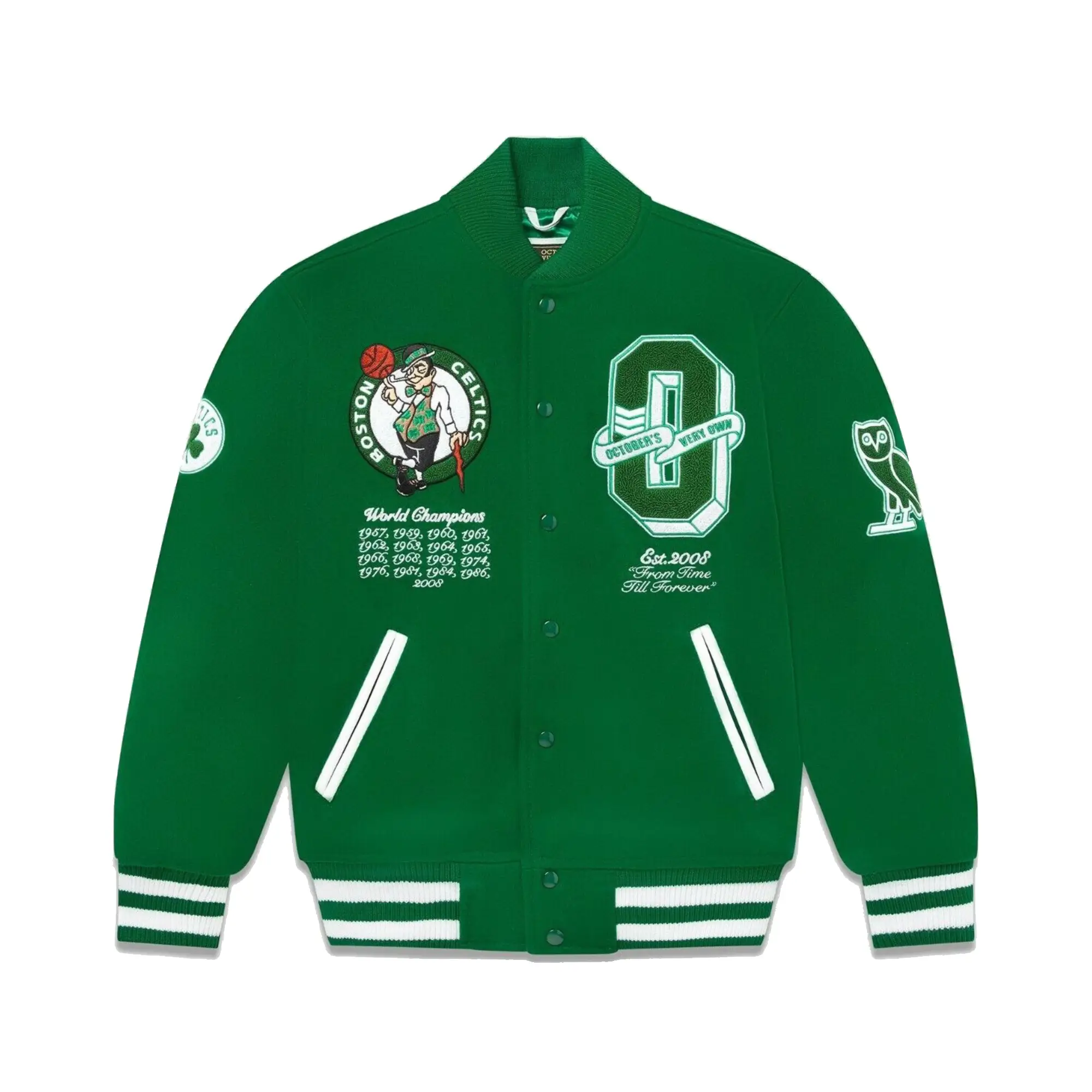OVO X NBA Boston Celtics Varsity Jacket
