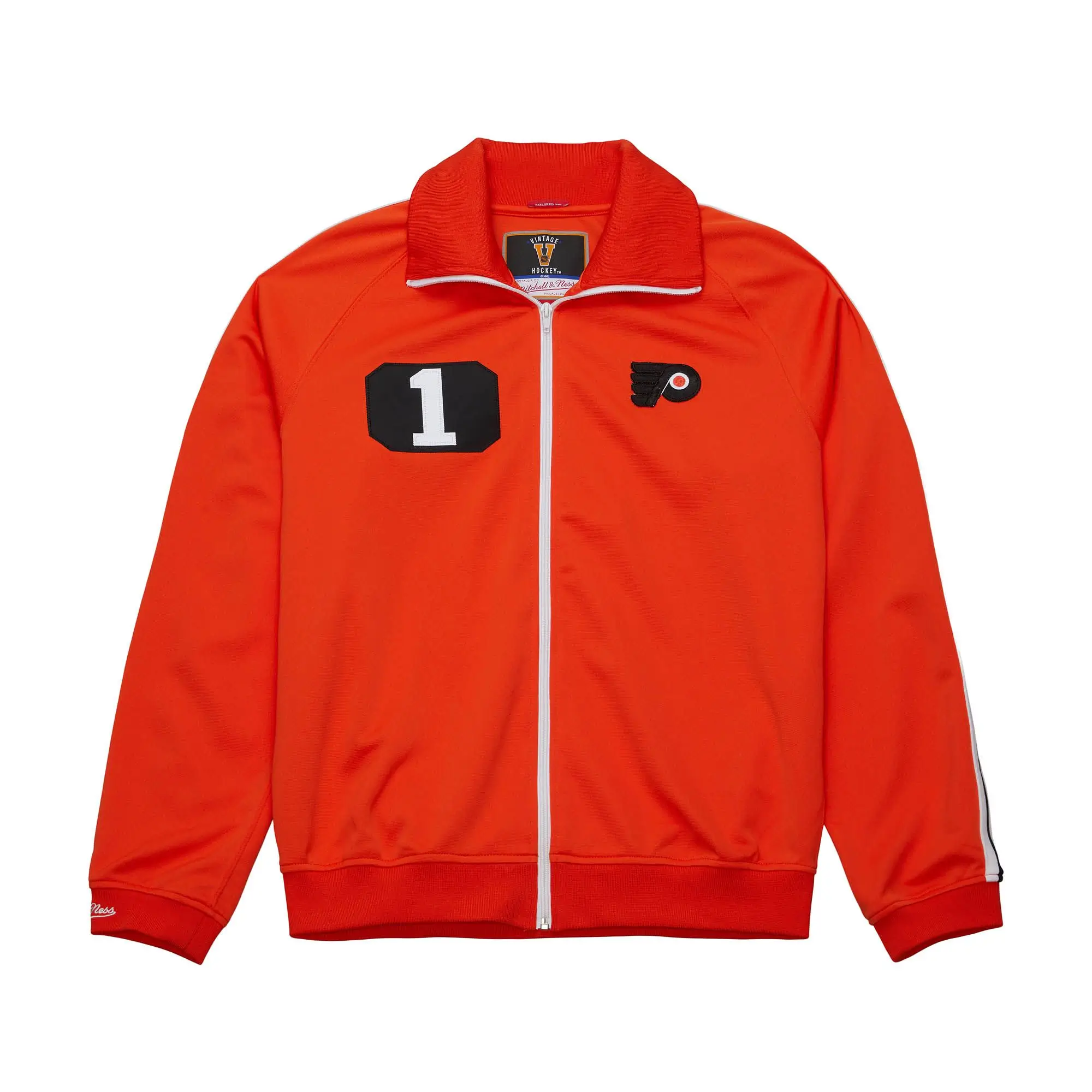 Philadelphia Flyers Authentic Bernie Parent 1974 Warm Up Varsity Jacket