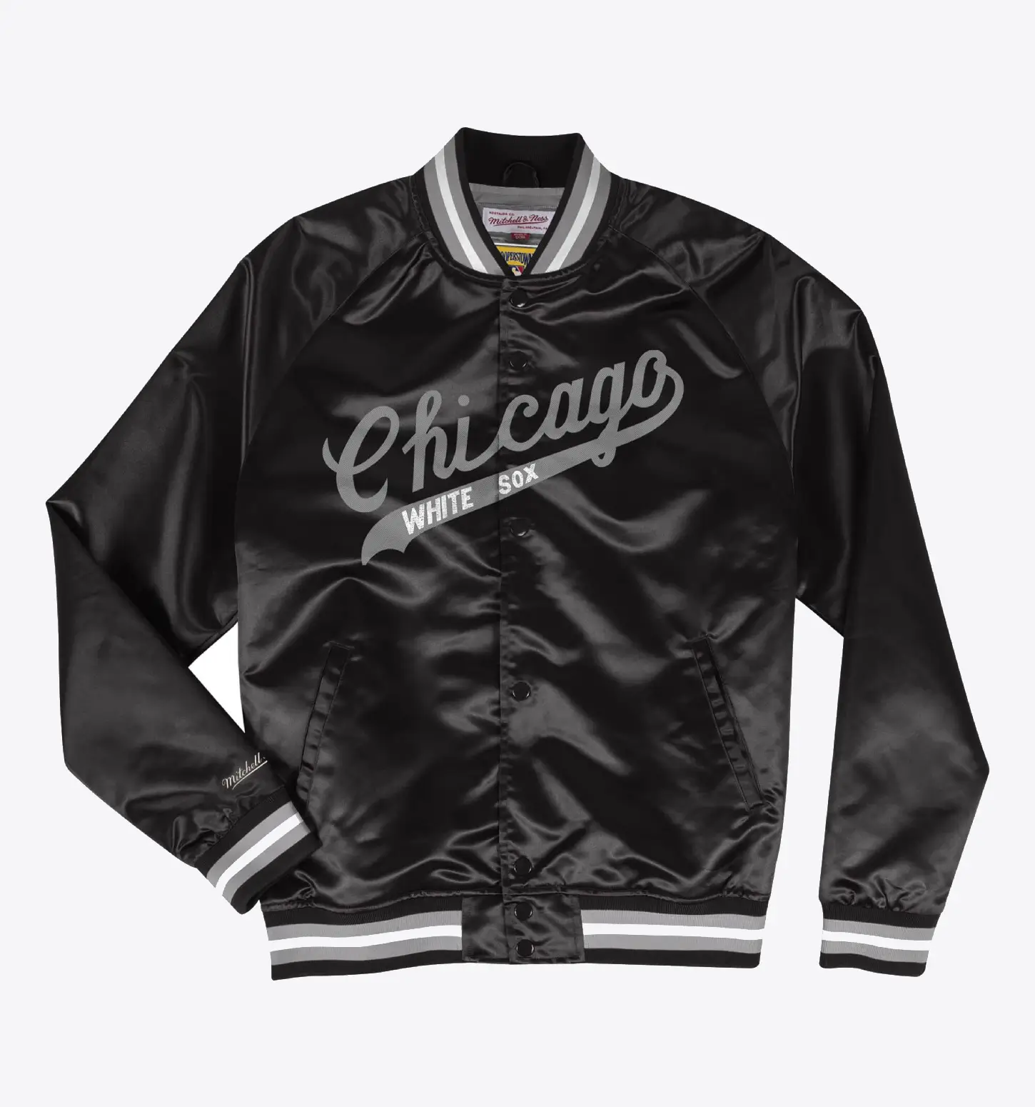 Special Script Lightweight Satin Jacket Chicago White Sox