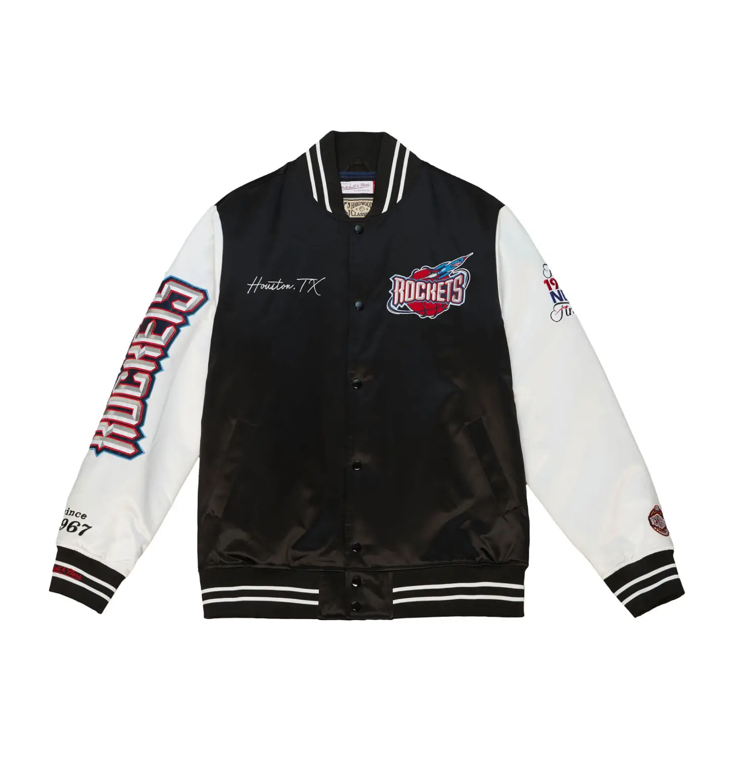 Team Origins Varsity Satin Jacket Houston Rockets