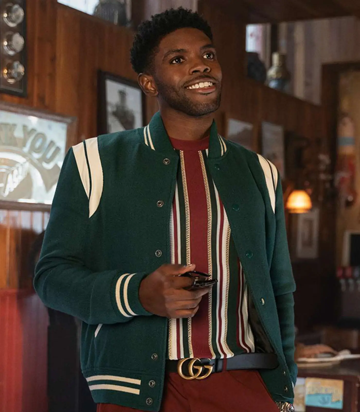 Tom Swift Tian Richards Teddy Varsity Jacket