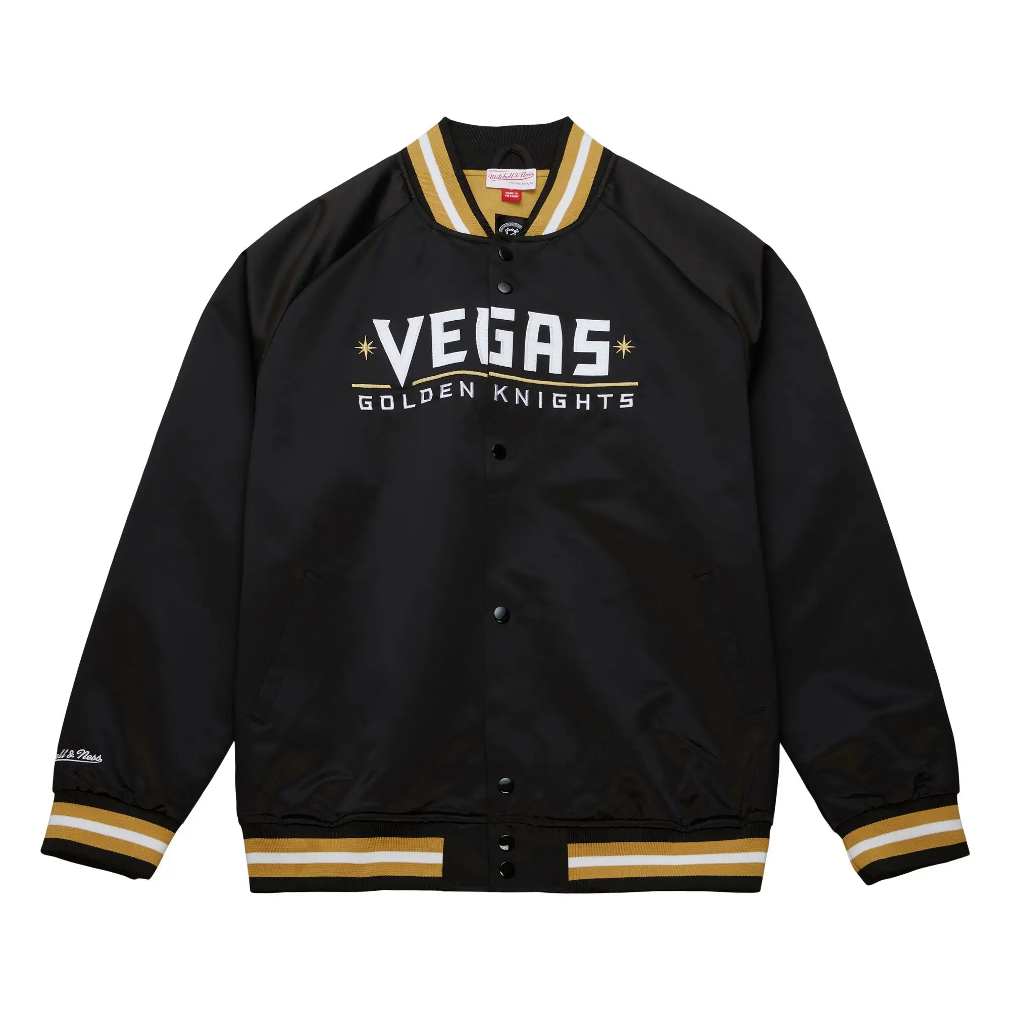 Vegas Golden Knights Current Logo Black Varsity Jacket