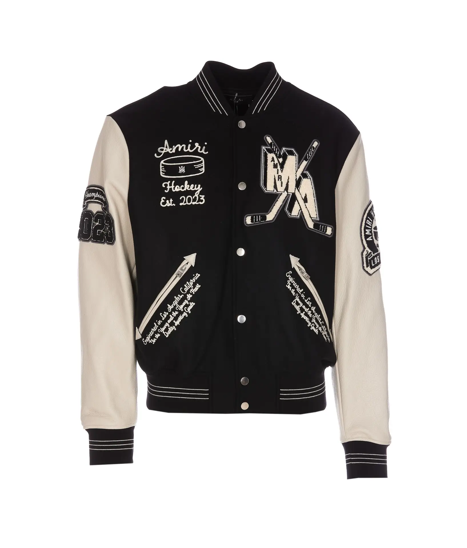 Amiri Hockey Black Varsity Jacket