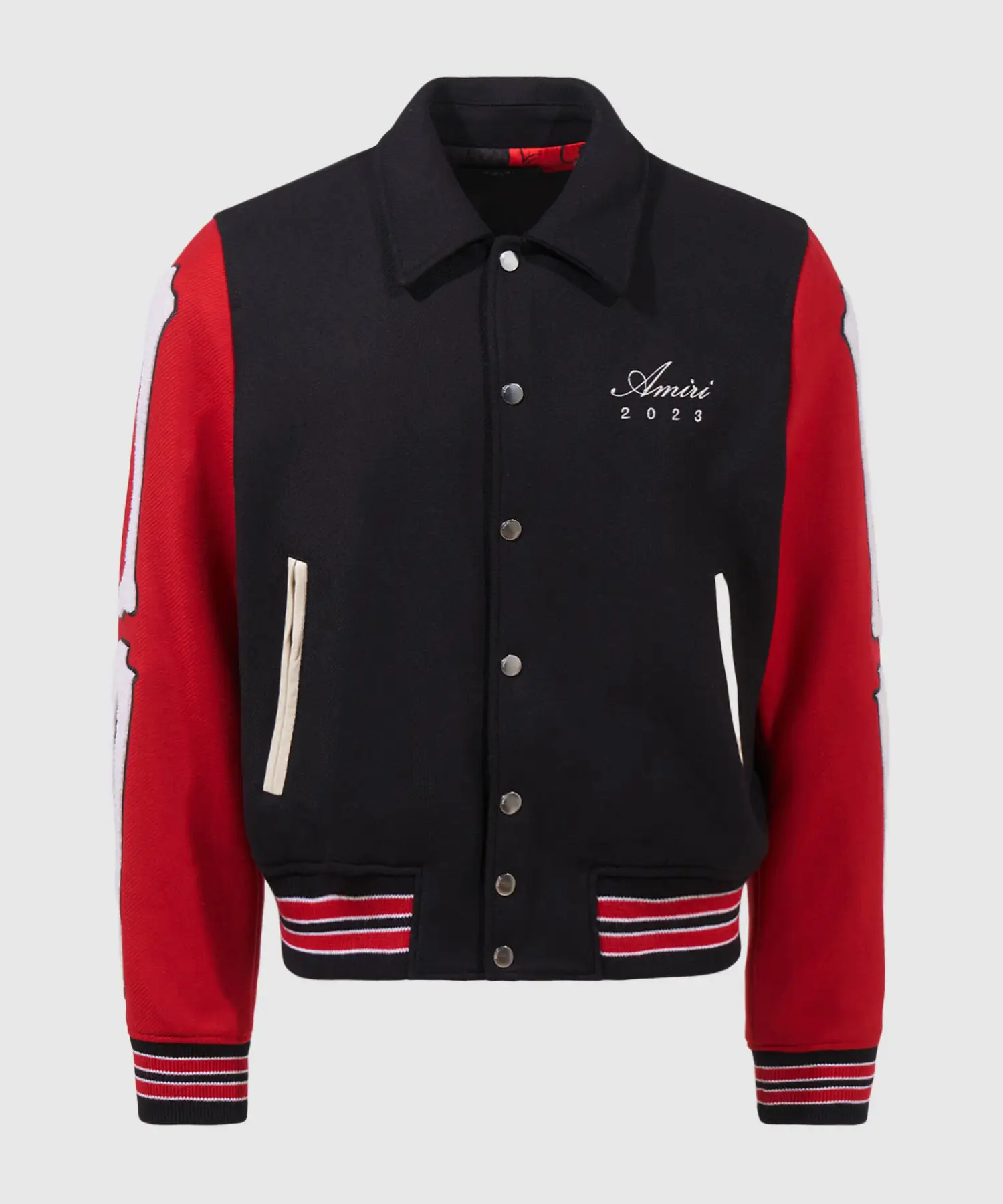 Amiri Lunar New Year Bones Black & Red Jacket