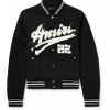 Amiri Men's Black College Bomber Jacket