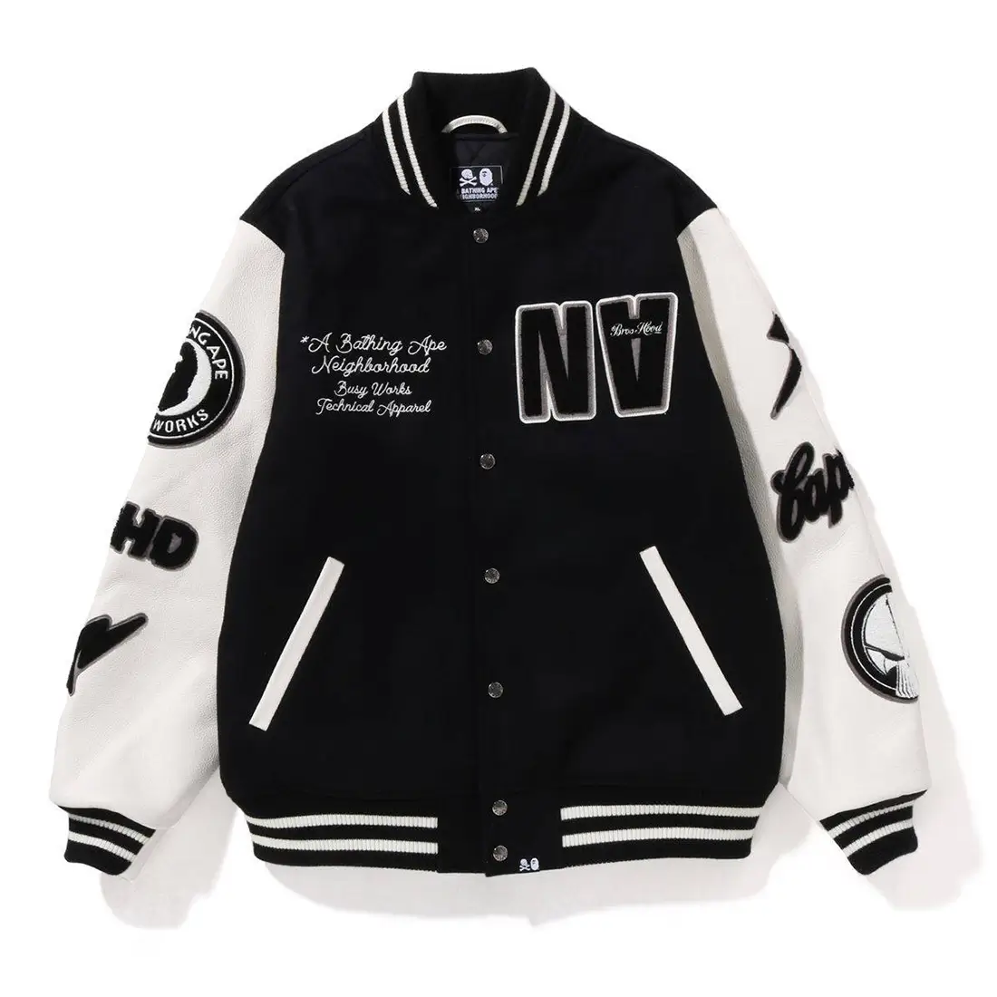 BAPE X Neighborhood Varsity Jacket