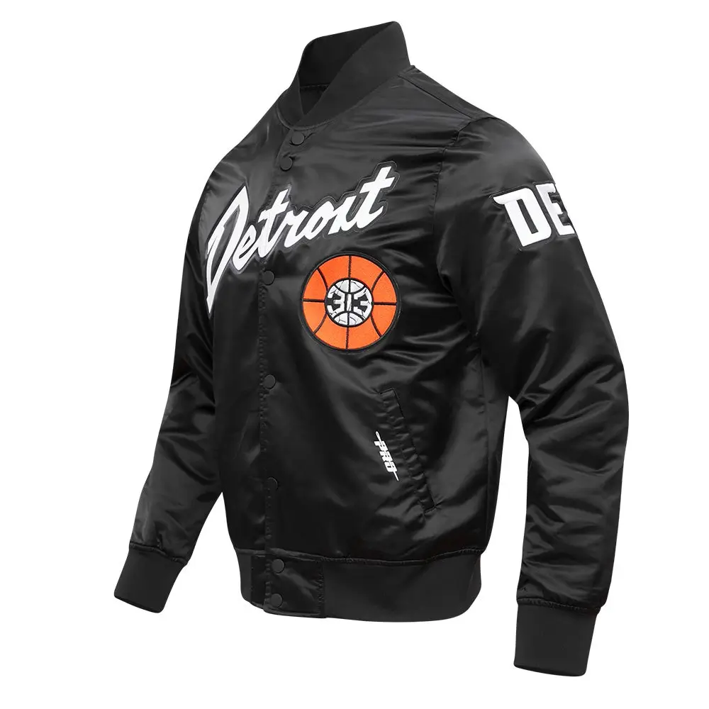 Detroit Pistons Pro Standard City Edition 2023/24 Black Varsity Jacket