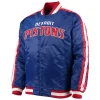 Detroit Pistons Starter Full-Snap Blue Varsity Jacket