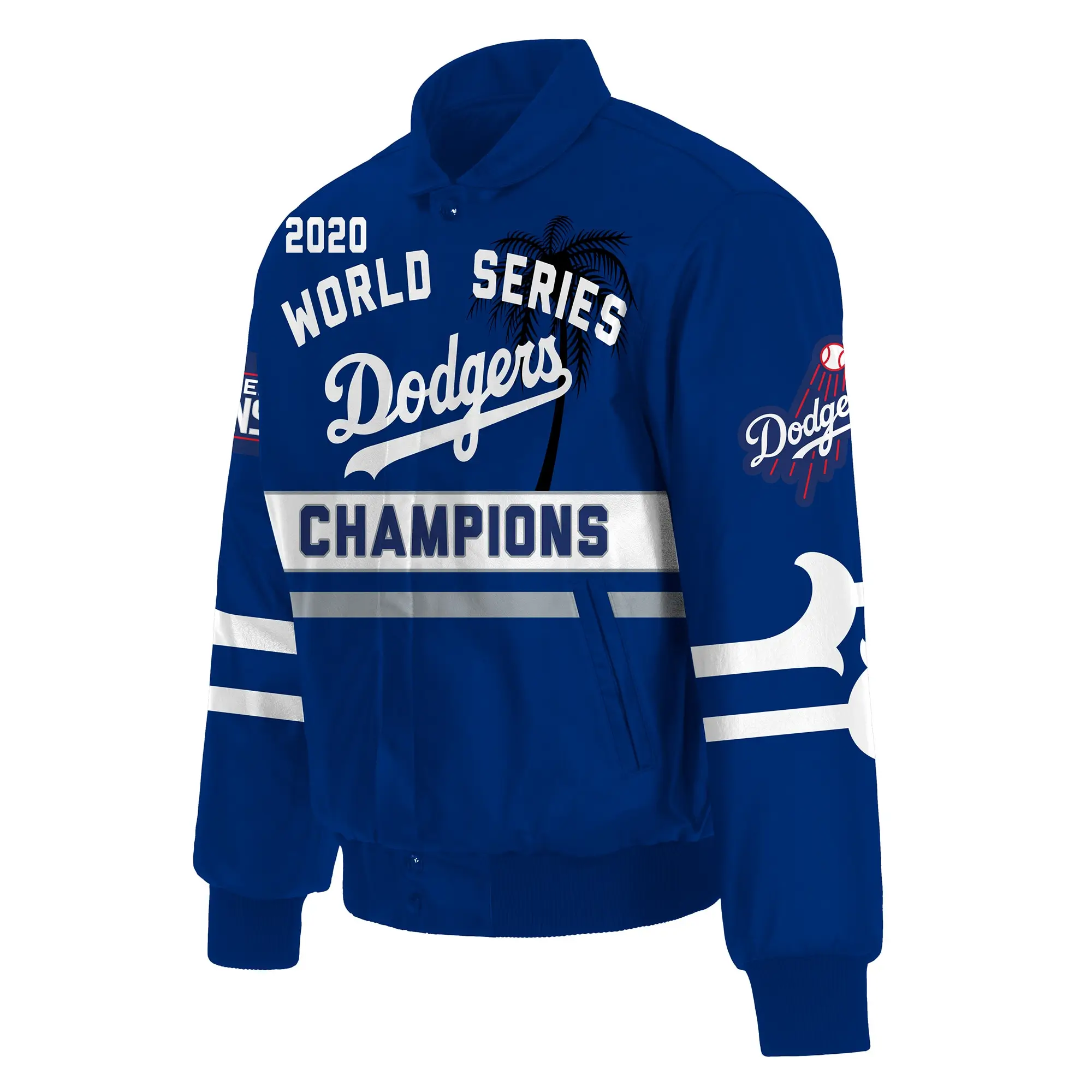 Los Angeles Dodgers 2020 World Series Champions Blue Varsity Jacket