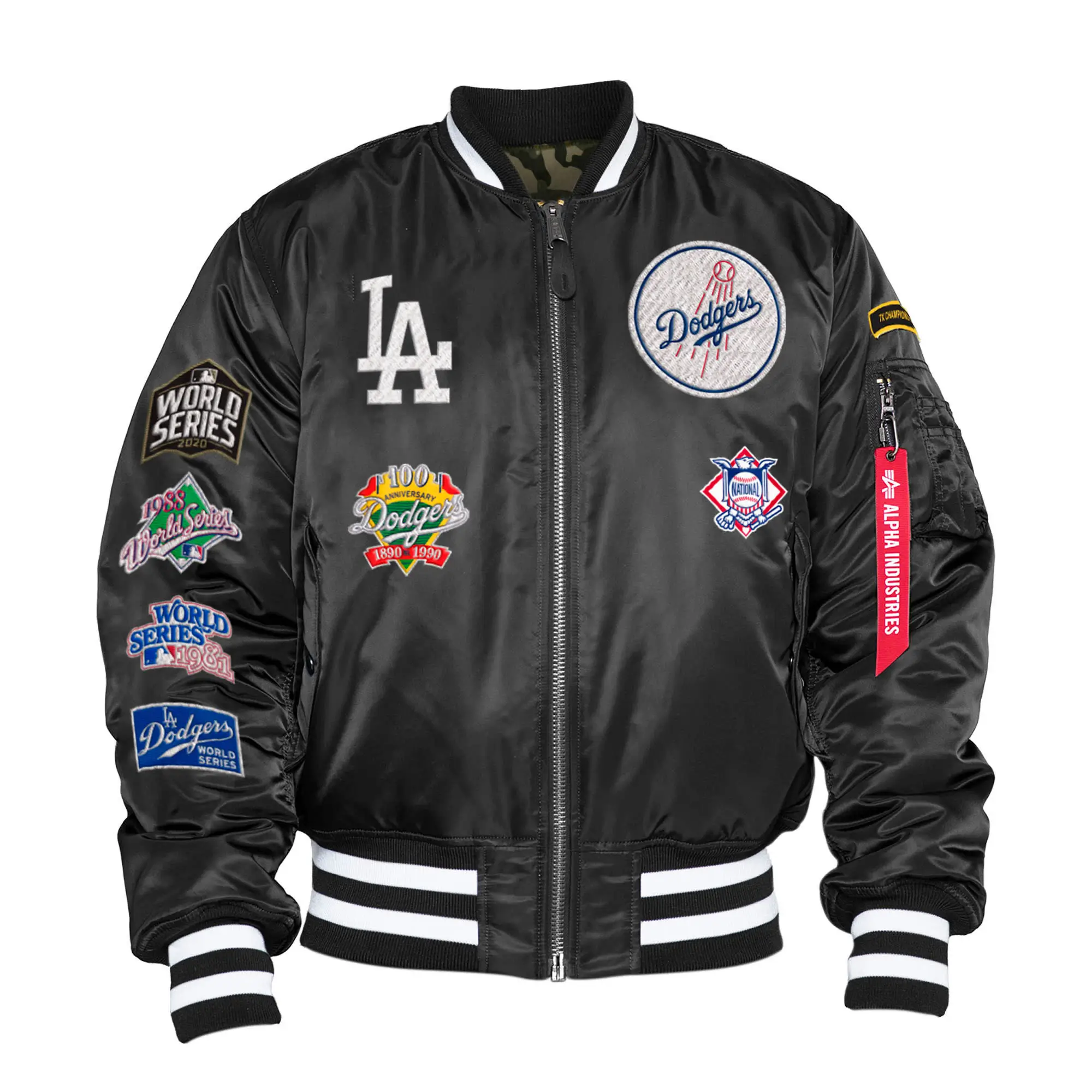 Los Angeles Dodgers Alpha Industries X New Era MA-1 Jacket