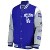 Los Angeles Dodgers Franchise Varsity Royal Blue and Gray Jacket