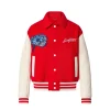 Louis Vuitton "Flower" Red & White Varsity Jacket
