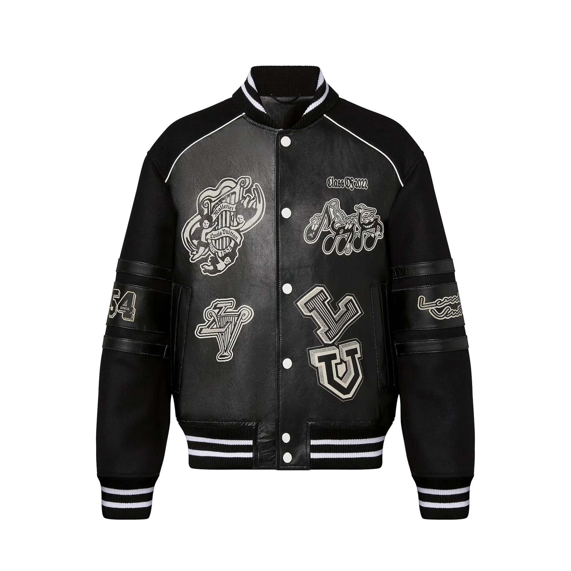 Louis Vuitton Musical Black Varsity Jacket