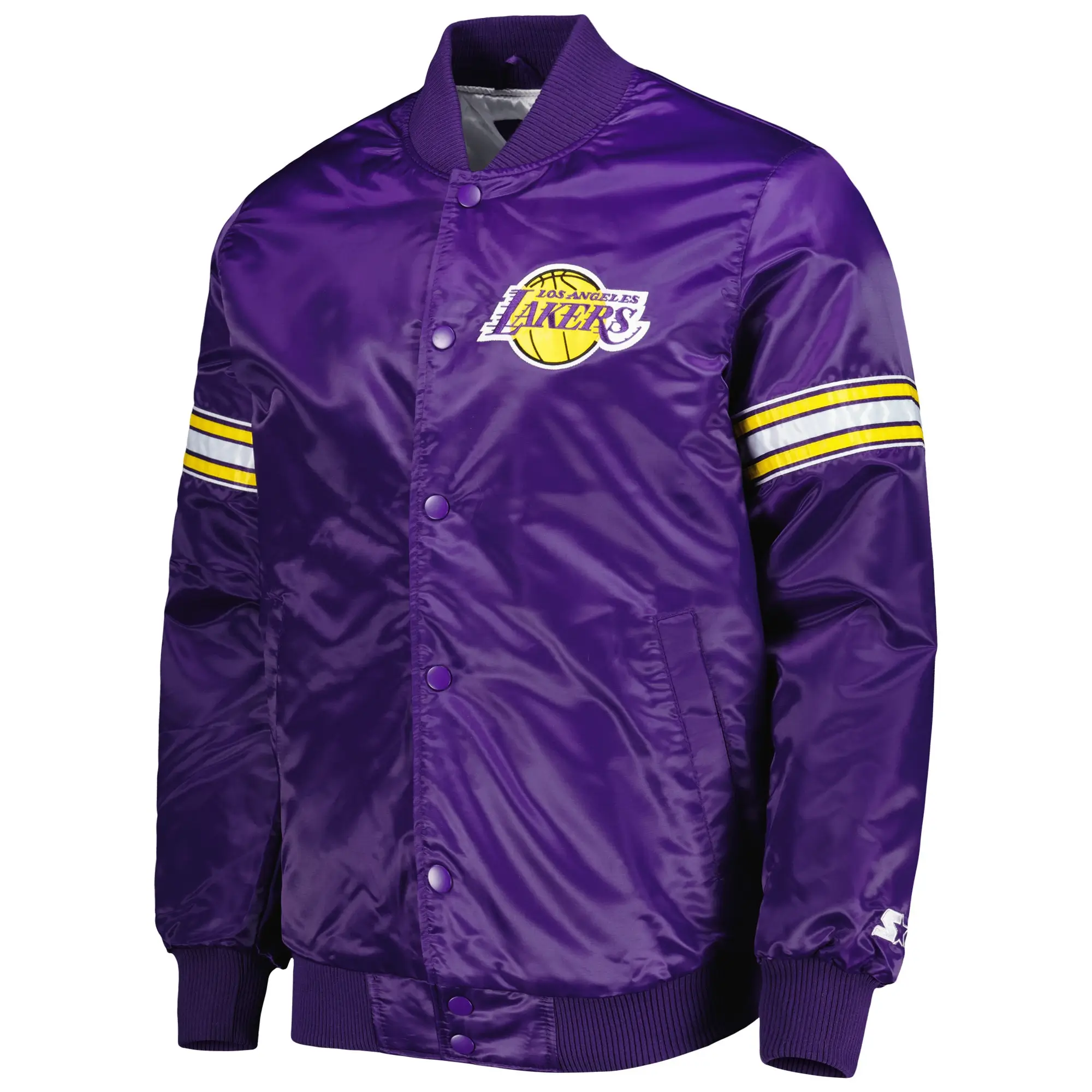 NBA Los Angeles Lakers Starter Pick & Roll Purple Varsity Jacket