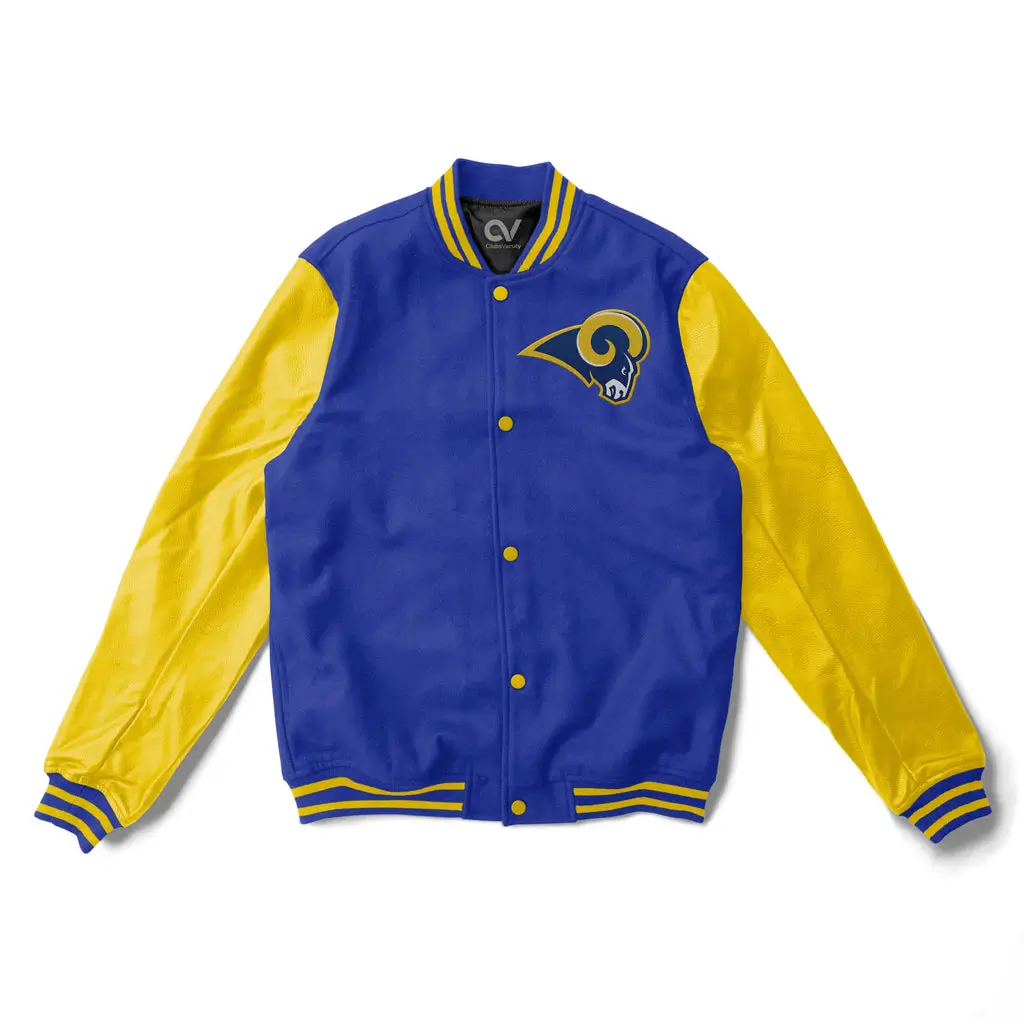 NFL Los Angeles Rams Royal Blue & Yellow Varsity Jacket