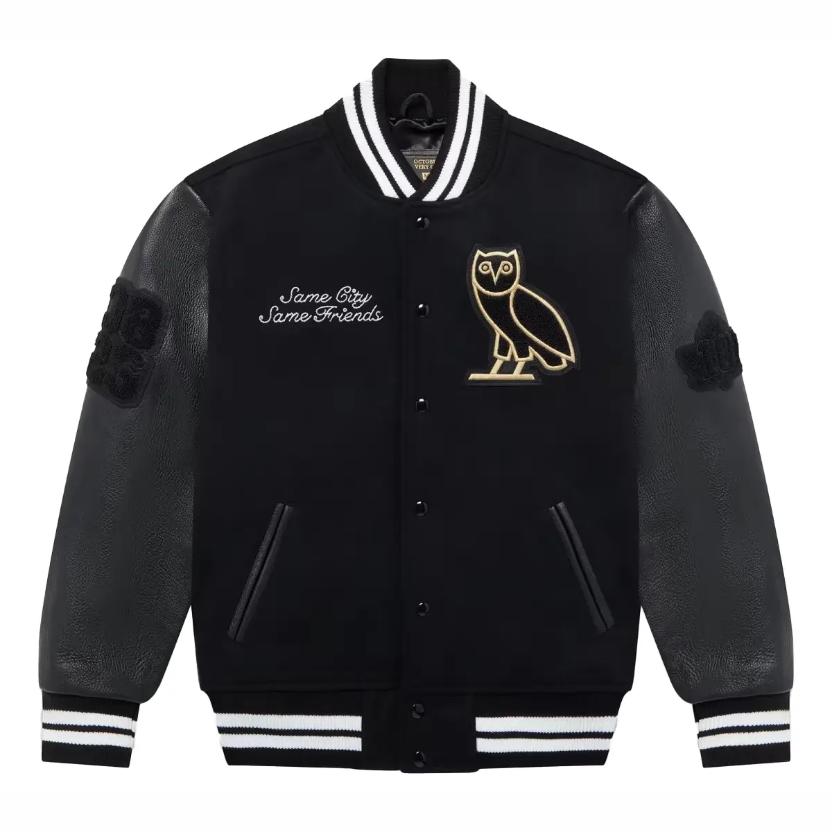 OVO Collegiate Varsity Jacket Black