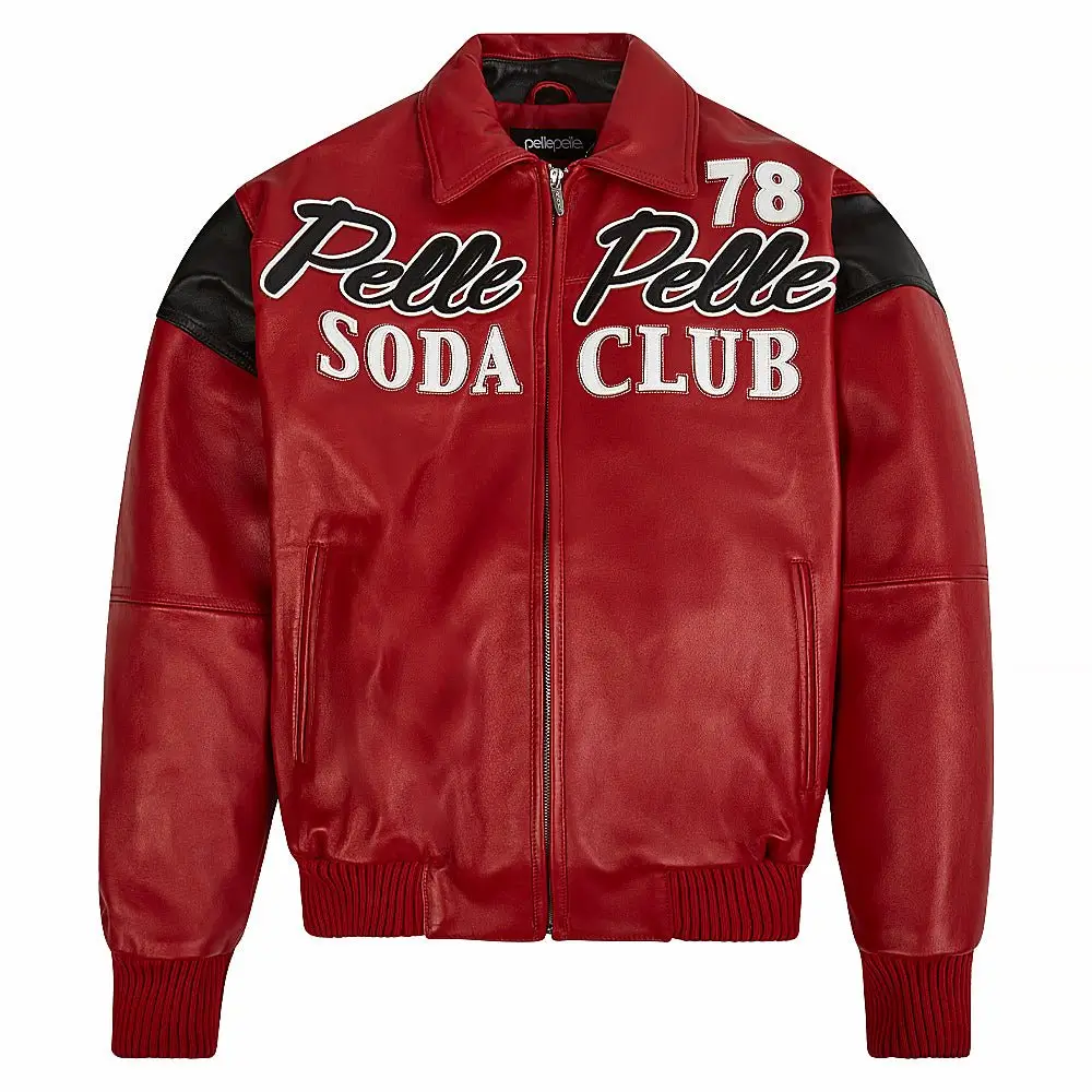 Pelle Pelle 78 Soda Club Red Leather Jacket