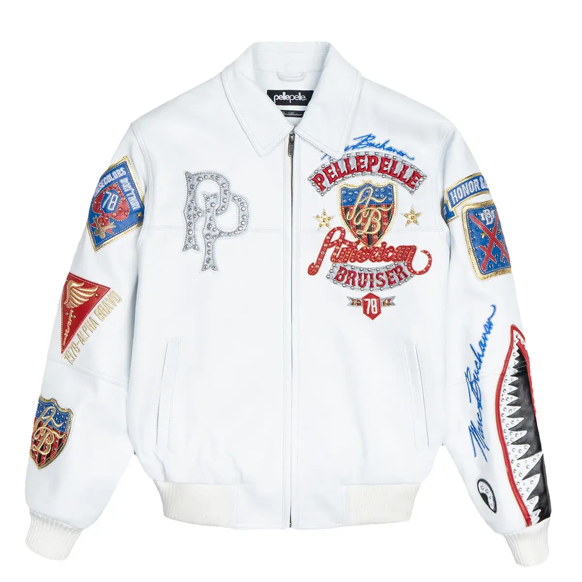 Pelle Pelle American Bruiser Jacket White Leather Jacket