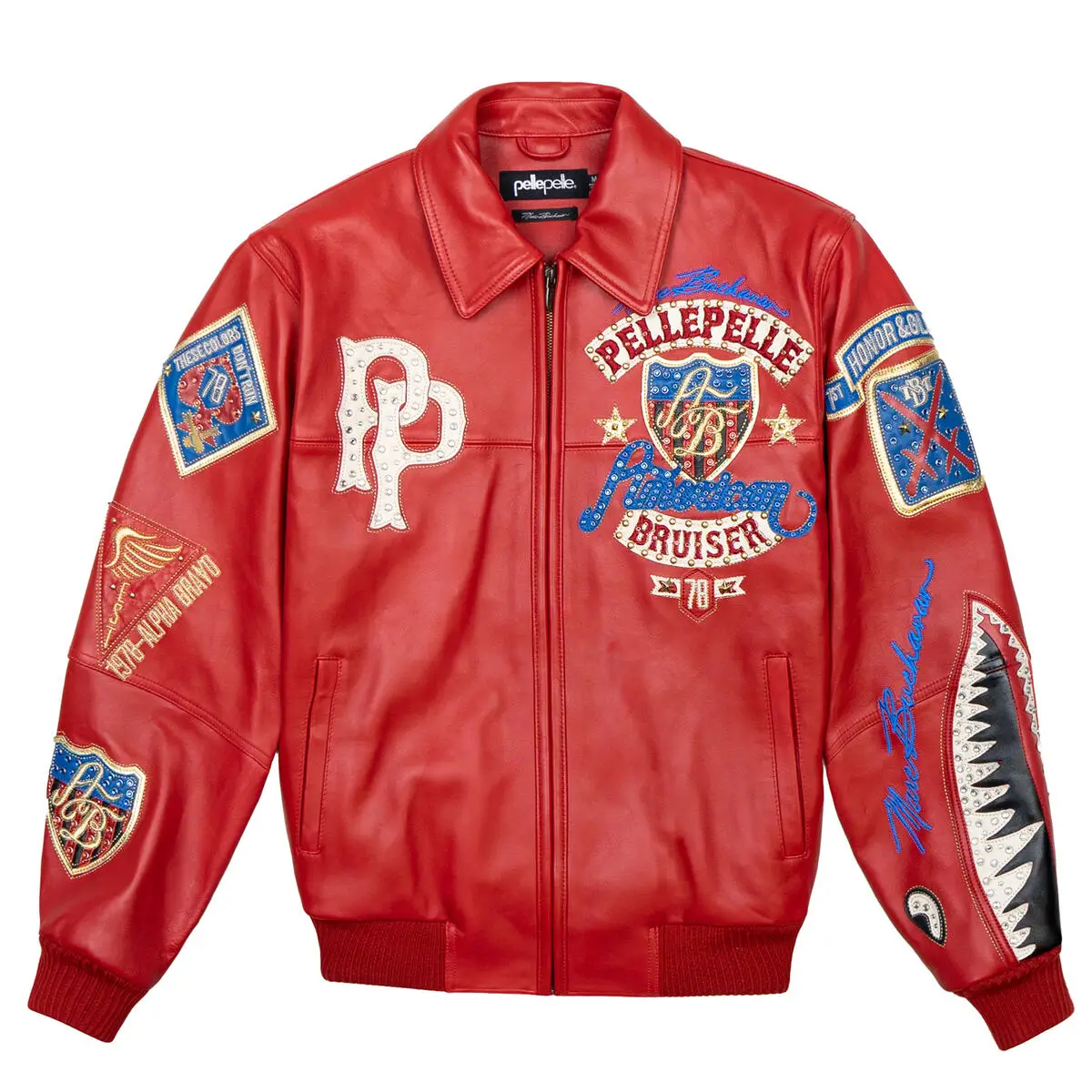 Pelle Pelle American Bruiser Red Leather Jacket