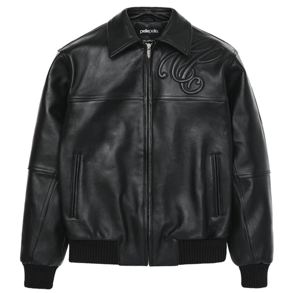 Pelle Pelle Plush Puff Black Leather Jacket