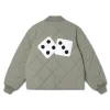 Stussy Green Windbreaker Dice Puffer Jacket