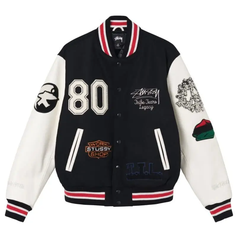 Stussy x Denim Tears Legacy Varsity Jacket