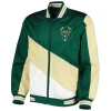 Milwaukee Bucks Ripstop JH Design Full-Zip Hunter Green Varsity Jacket