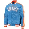 Oklahoma City Thunder Starter Blue The Offensive Satin Varsity Jacket