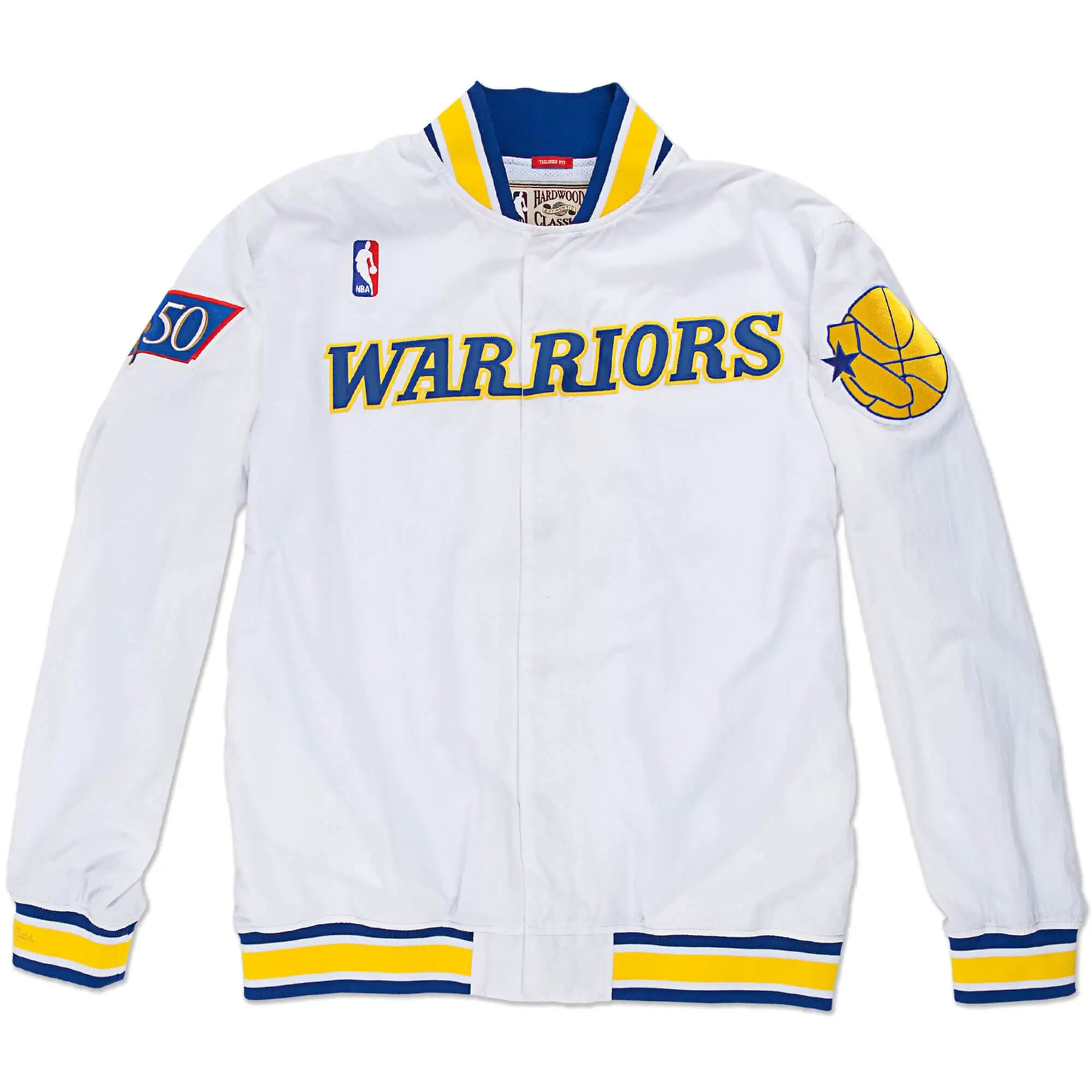 Authentic Warm Up Varsity Jacket Golden State Warriors